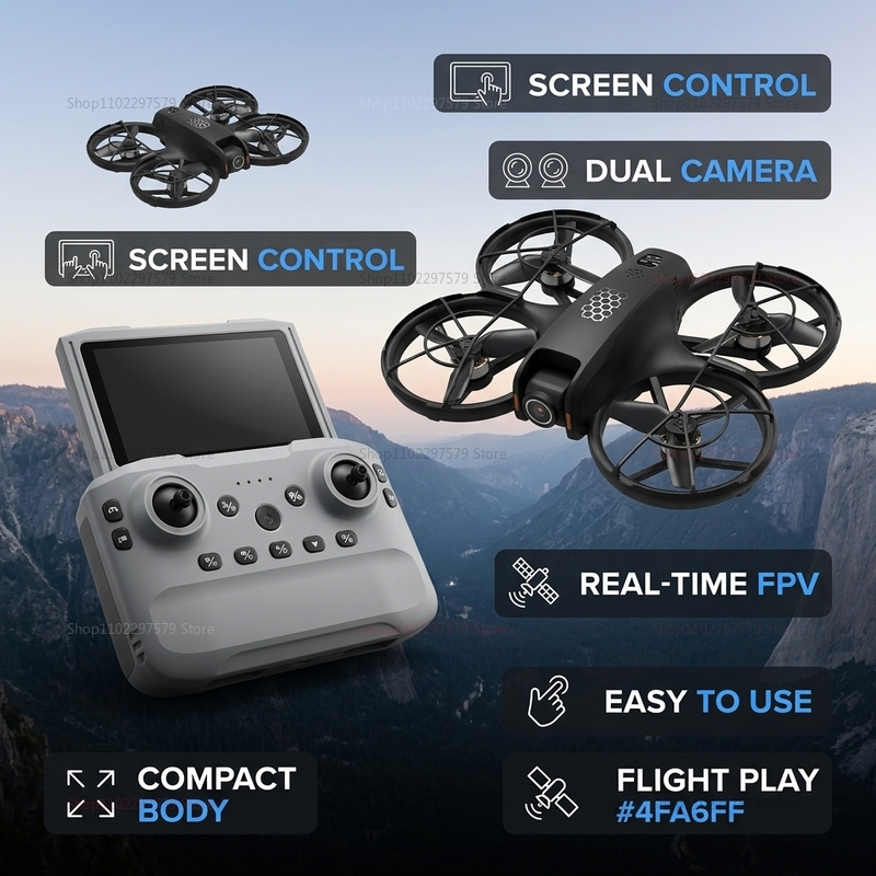 Новый радиоуправляемый мини-др – обзор и цена Drone Kit Tricopter